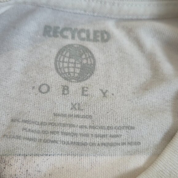 OBEY Men’s XL Evolve Devolve Graphic Print Shirt by Founder Shepard Fairey Art - Picture 6 of 10